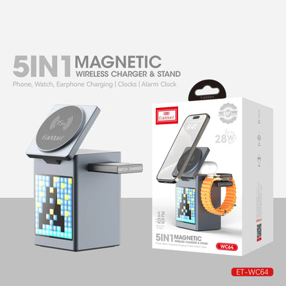 Multifunctional Five-in-one Magnetic Wireless Charger